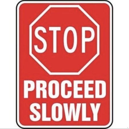 Accuform SURFACE DRIVING CONDITIONS SIGN FRW479RA FRW479RA